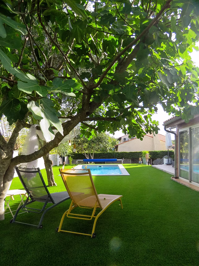 Terrasse et piscine — Réalisation par Archimaides architecte d'intérieur Toulouse